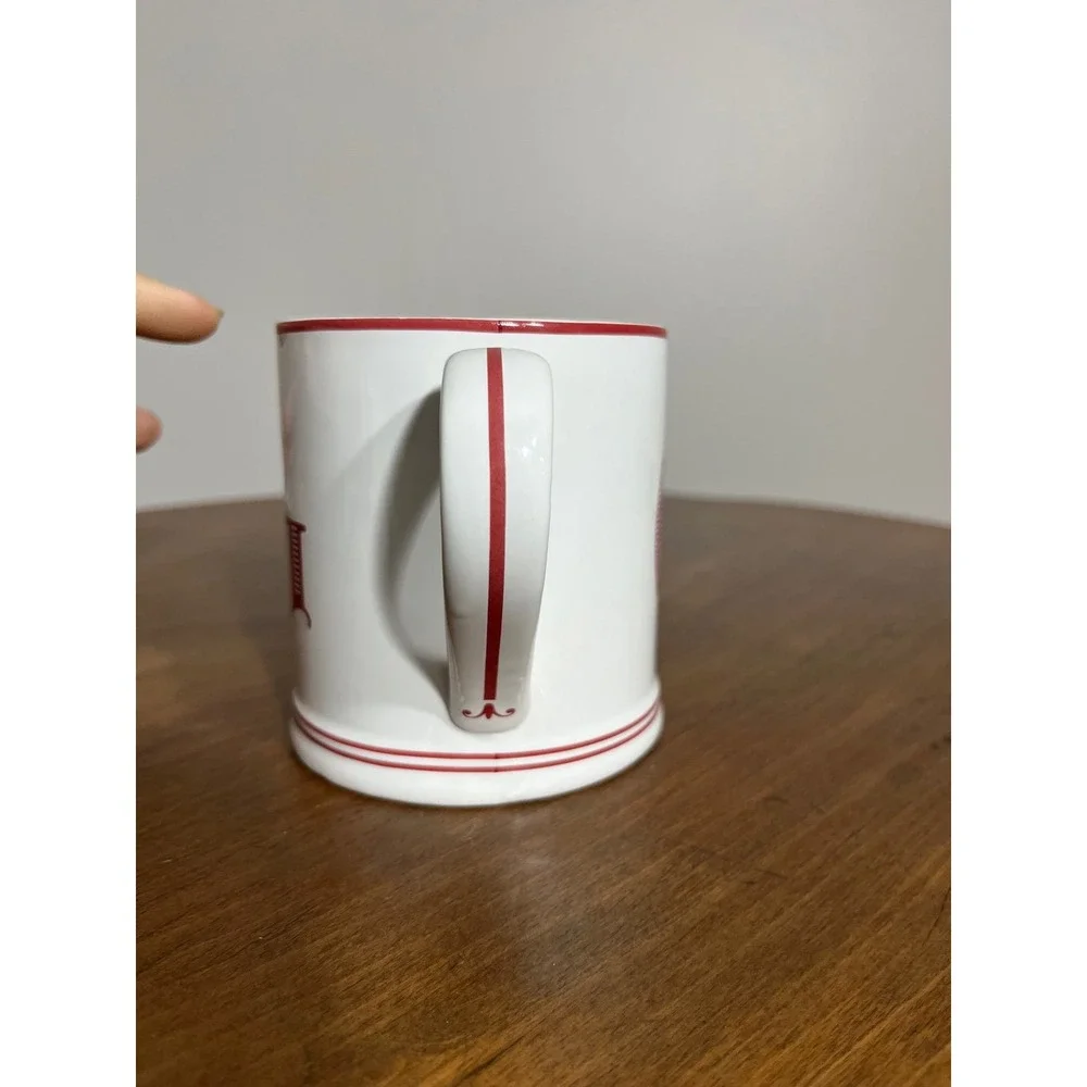 Sur La Table White and Red G Initial‎ Coffee Tea Mug